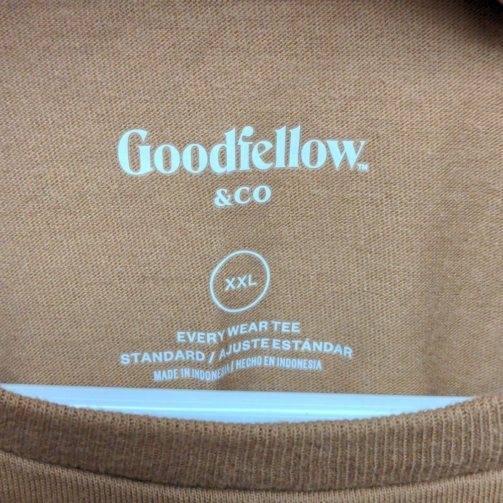 Men's Beige Tan XXL Short sleeve shirt. Goodfellow. - Picture 2 of 3